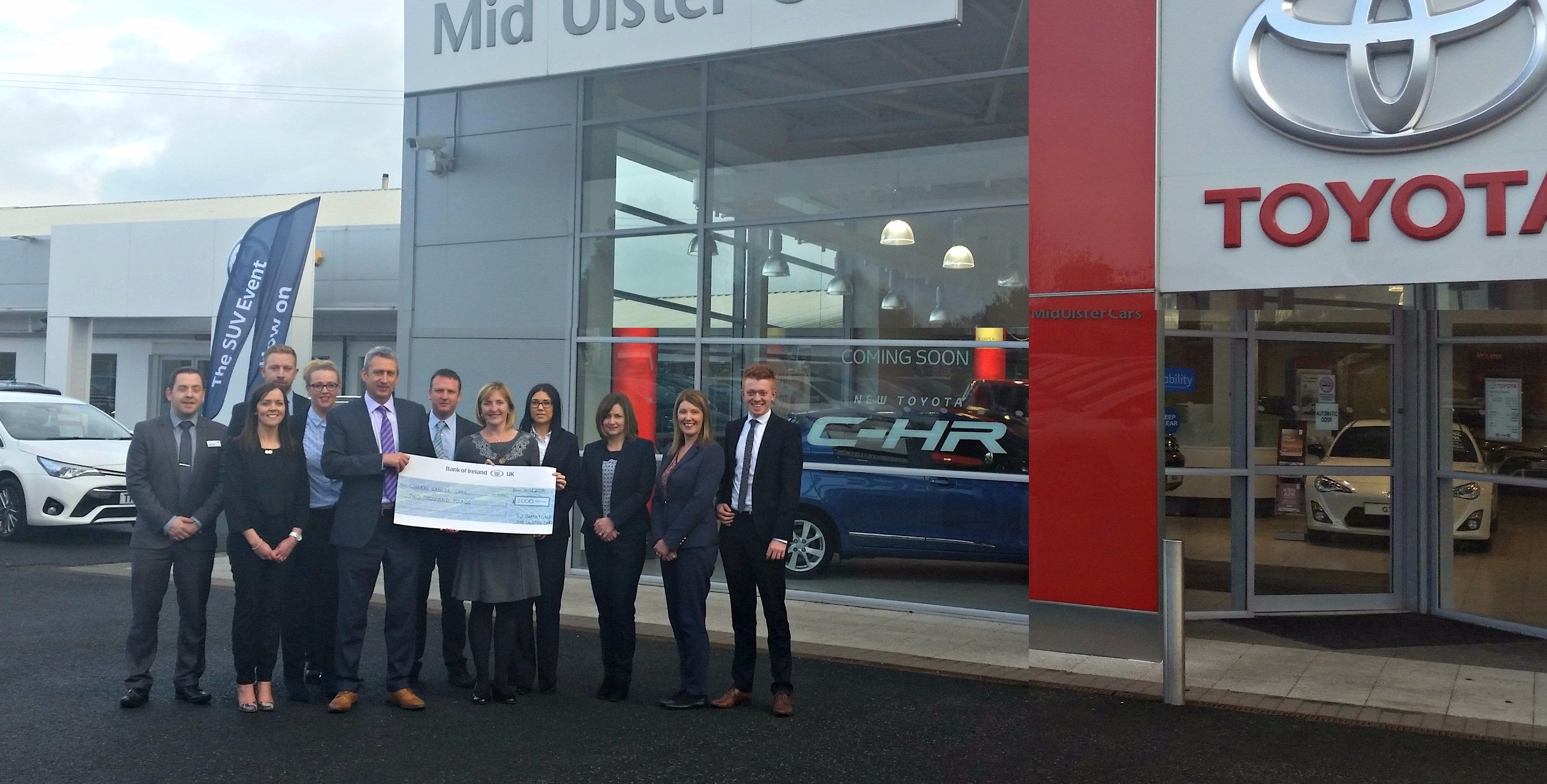 Mid Ulster Cars raises £2,000 for Charis Cancer Care in our 0-5K run!