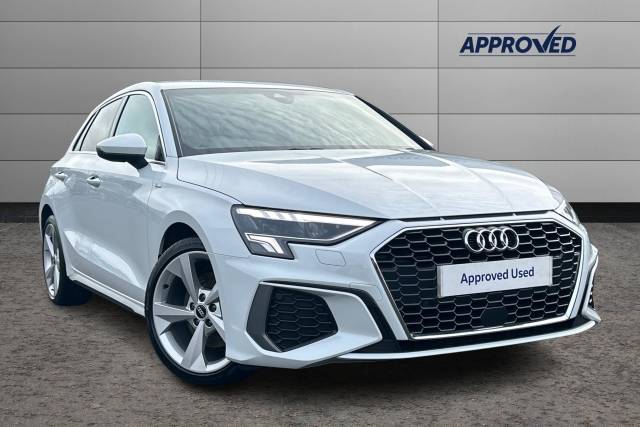 Audi A3 1.0 30 TFSI S Line 5dr Hatchback Petrol WHITE