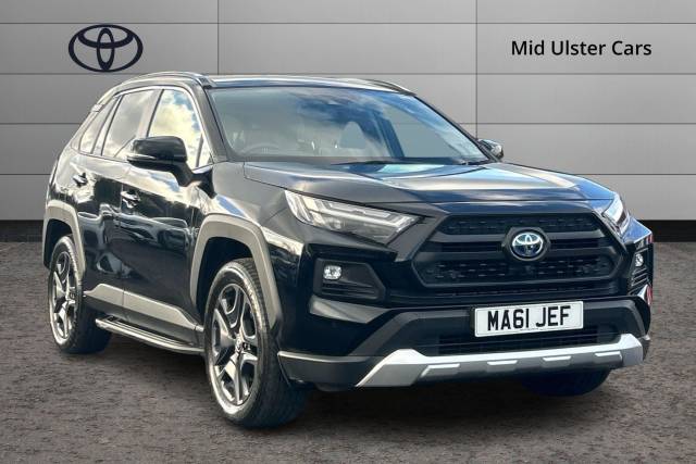 Toyota Rav4 2.5 VVT-i Hybrid Adventure 5dr CVT Estate Petrol/Electric Hybrid BLACK