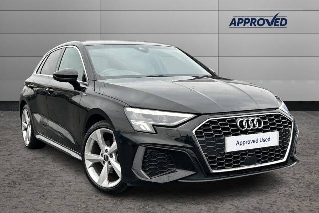 Audi A3 2.0 35 TDI S Line 5dr S Tronic Hatchback Diesel BLACK