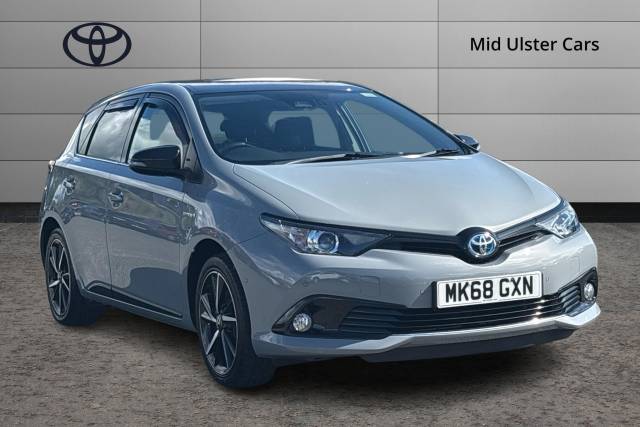 Toyota Auris 1.8 Hybrid Design TSS 5dr CVT [Nav] Hatchback Petrol/Electric Hybrid GREY/BLACK