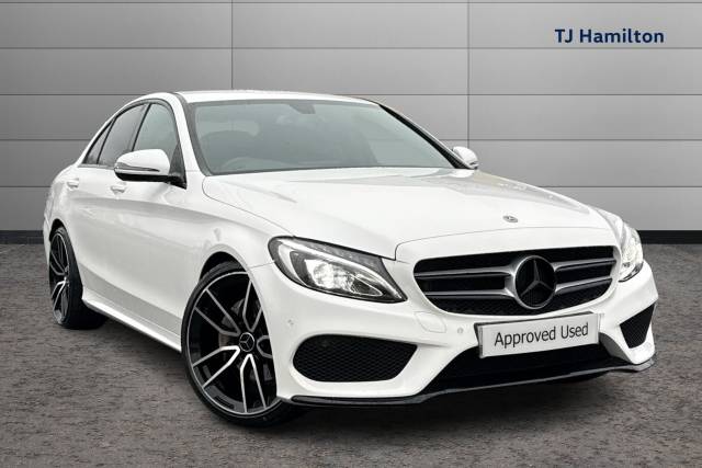 Mercedes-Benz C Class 2.1 C220d AMG Line 4dr 9G-Tronic Saloon Diesel WHITE