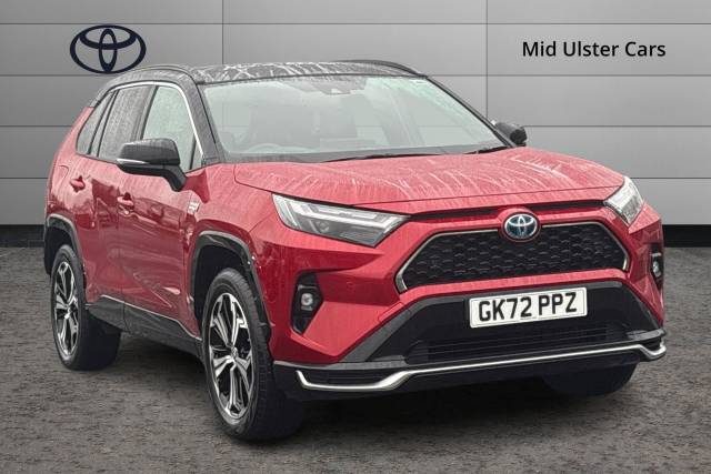Toyota Rav4 2.5 PHEV Dynamic Premium 5dr CVT Estate Petrol / Electric Hybrid RED/BLACK