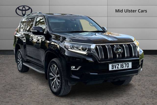 Toyota Land Cruiser 2.8 D-4D 204 Invincible 5dr Auto 7 Seats Estate Diesel BLACK