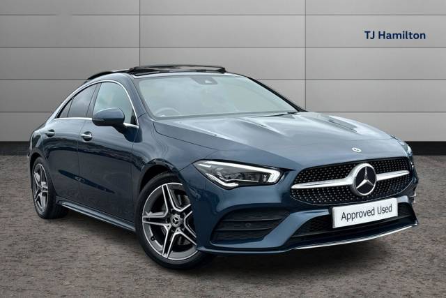 Mercedes-Benz CLA 1.3 CLA 200 AMG Line Premium Plus 4dr Tip Auto Coupe Petrol BLUE