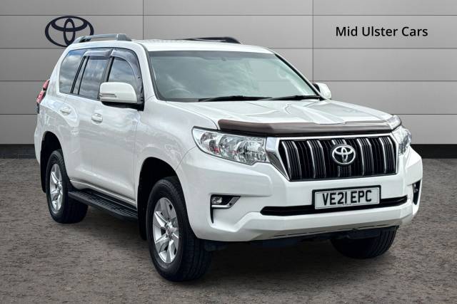 Toyota Land Cruiser 2.8 D-4D 204 Active 5dr Auto 7 Seats Estate Diesel WHITE
