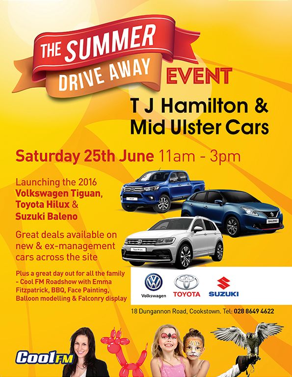 SUMMER DRIVE AWAY EVENT AT T J HAMILTON/MID ULSTER CARS