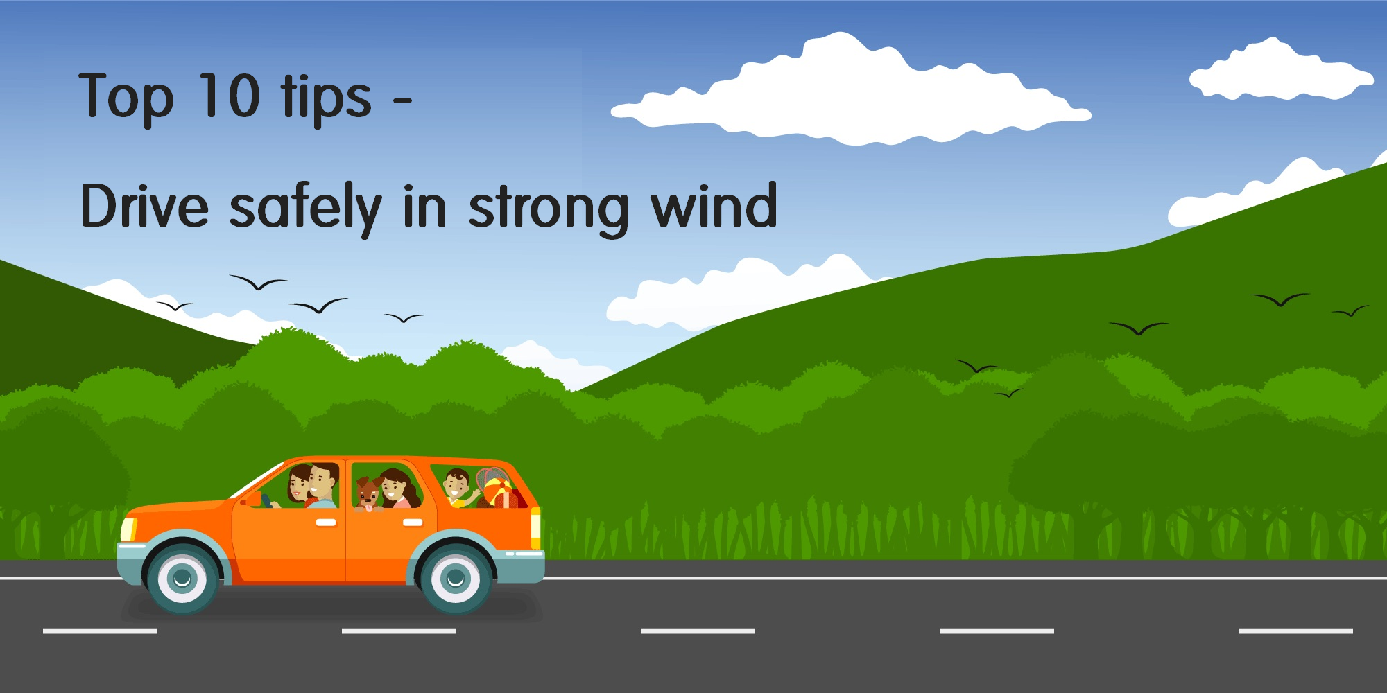 Drive safely in strong wind – Top 10 tips