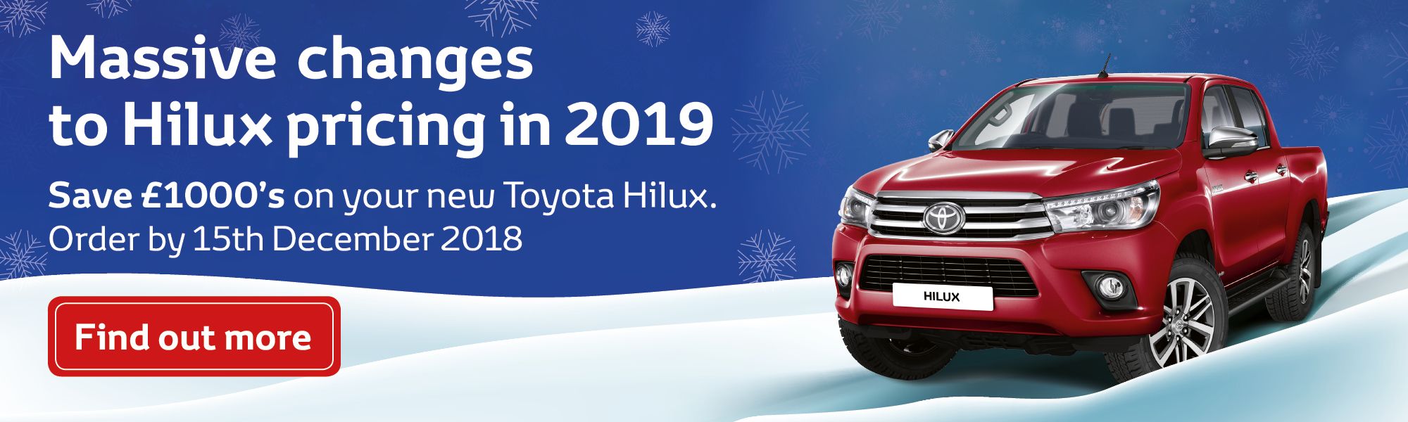 Attention - Hilux Price Increase!