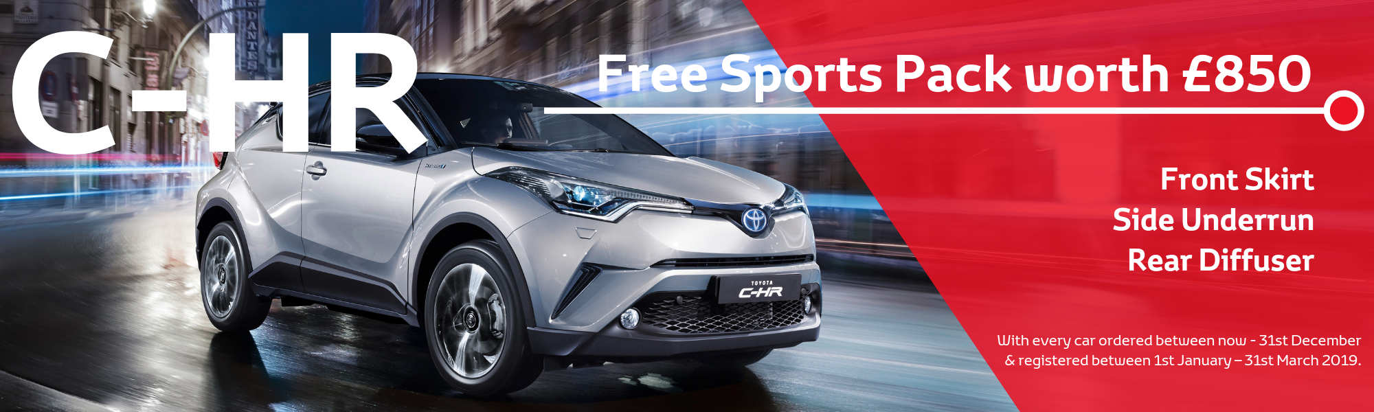 C-HR Offer - Free Sports Pack worth £850!