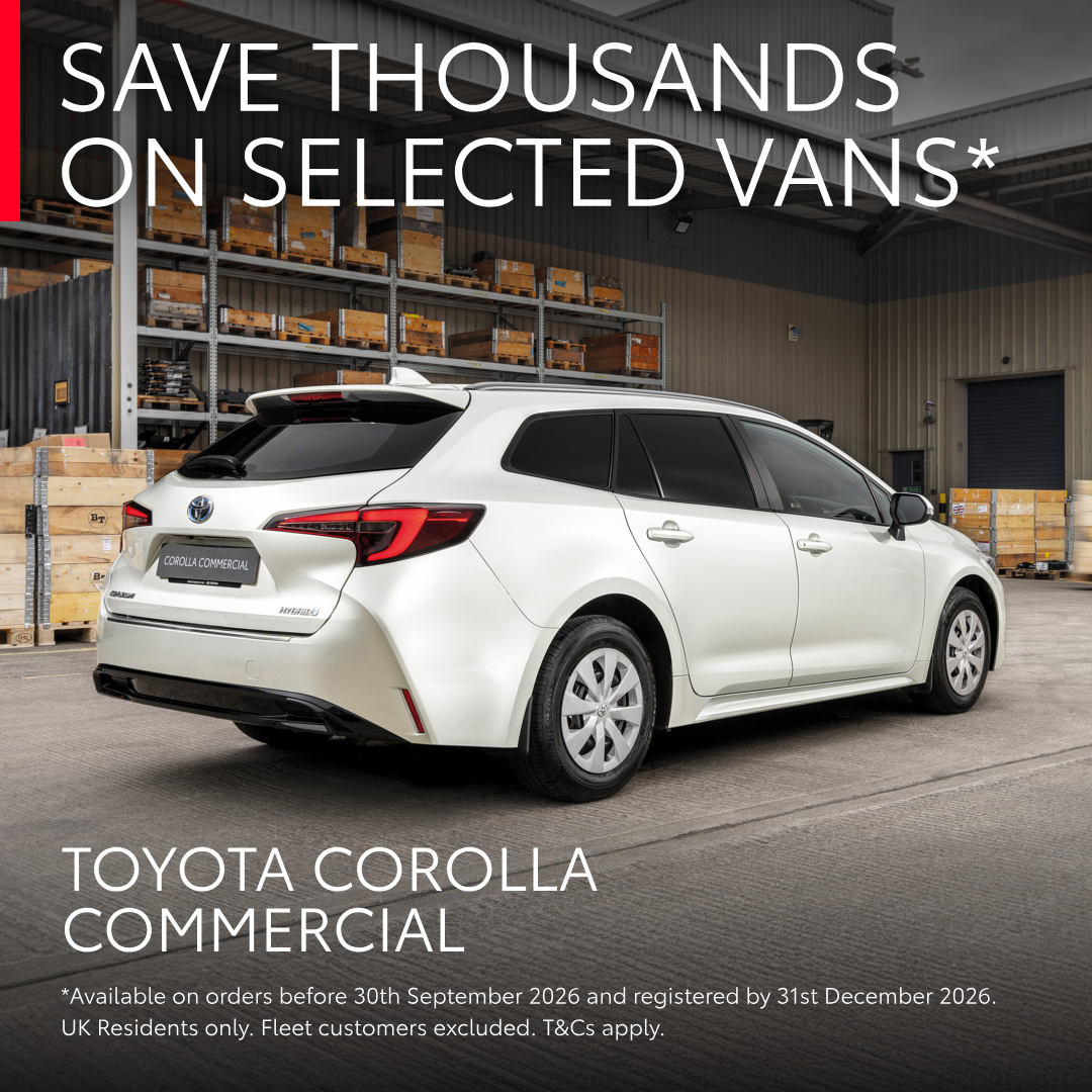 Save thousands across the Toyota Professional range.
