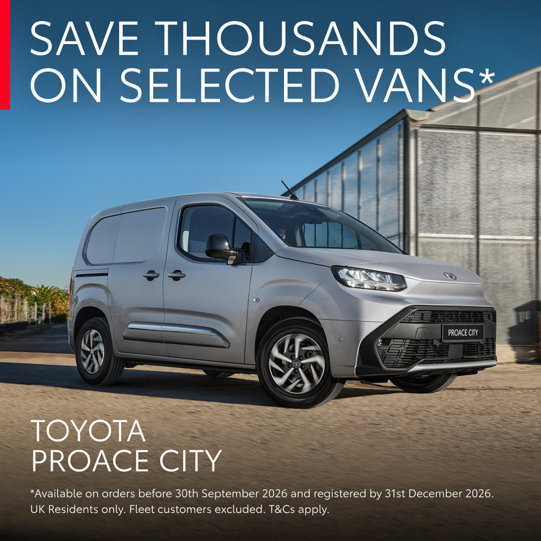 Save thousands across the Toyota Professional range.